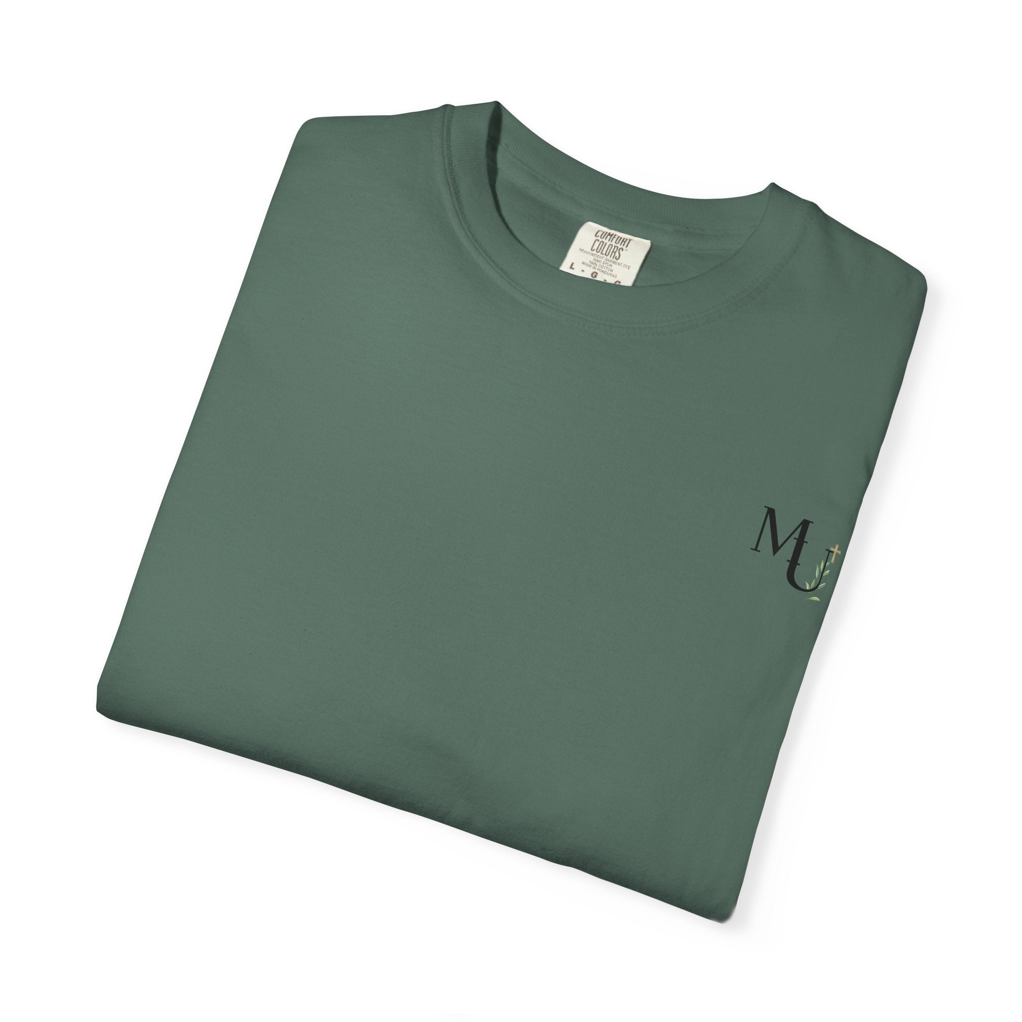 MU Brand Motto, Faith Through Trials Graphic T-Shirt in Comfort Colors