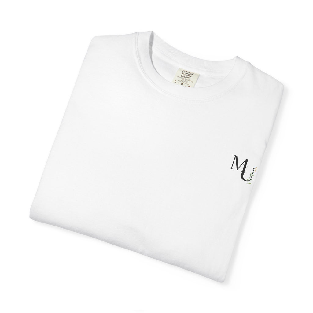 MU Brand Motto, Faith Through Trials Graphic T-Shirt in Comfort Colors