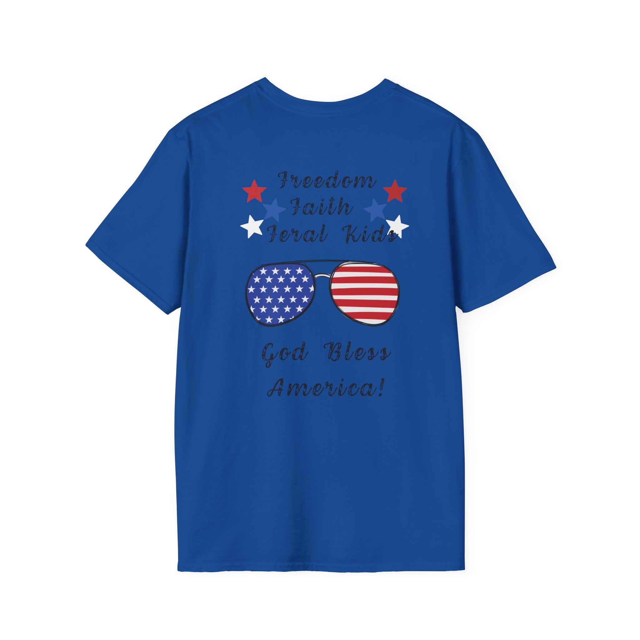 Minimal MU Monogram T‑Shirt — Patriotic Shirt