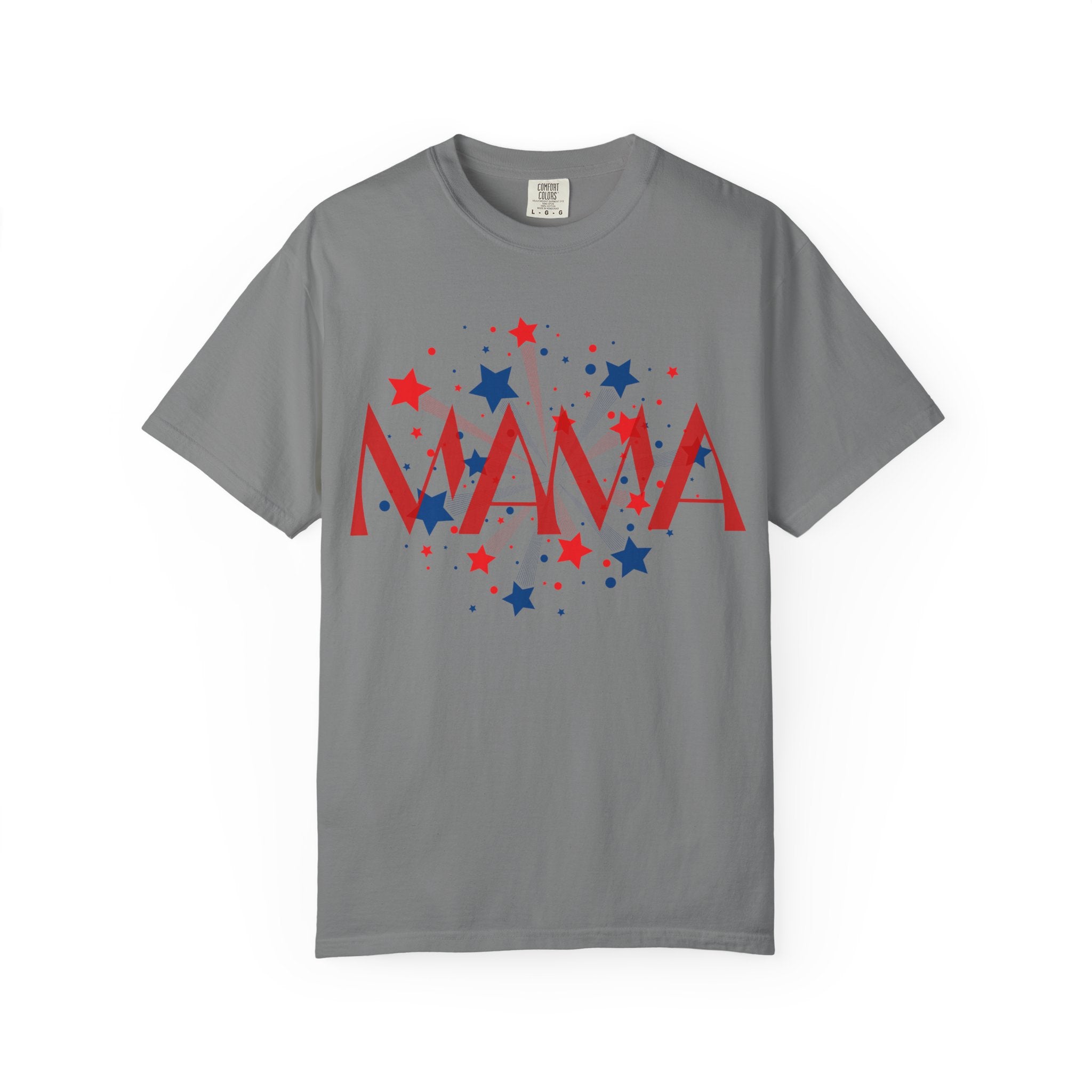 Mama Patriotic T-Shirt — Red White Blue Star Graphic