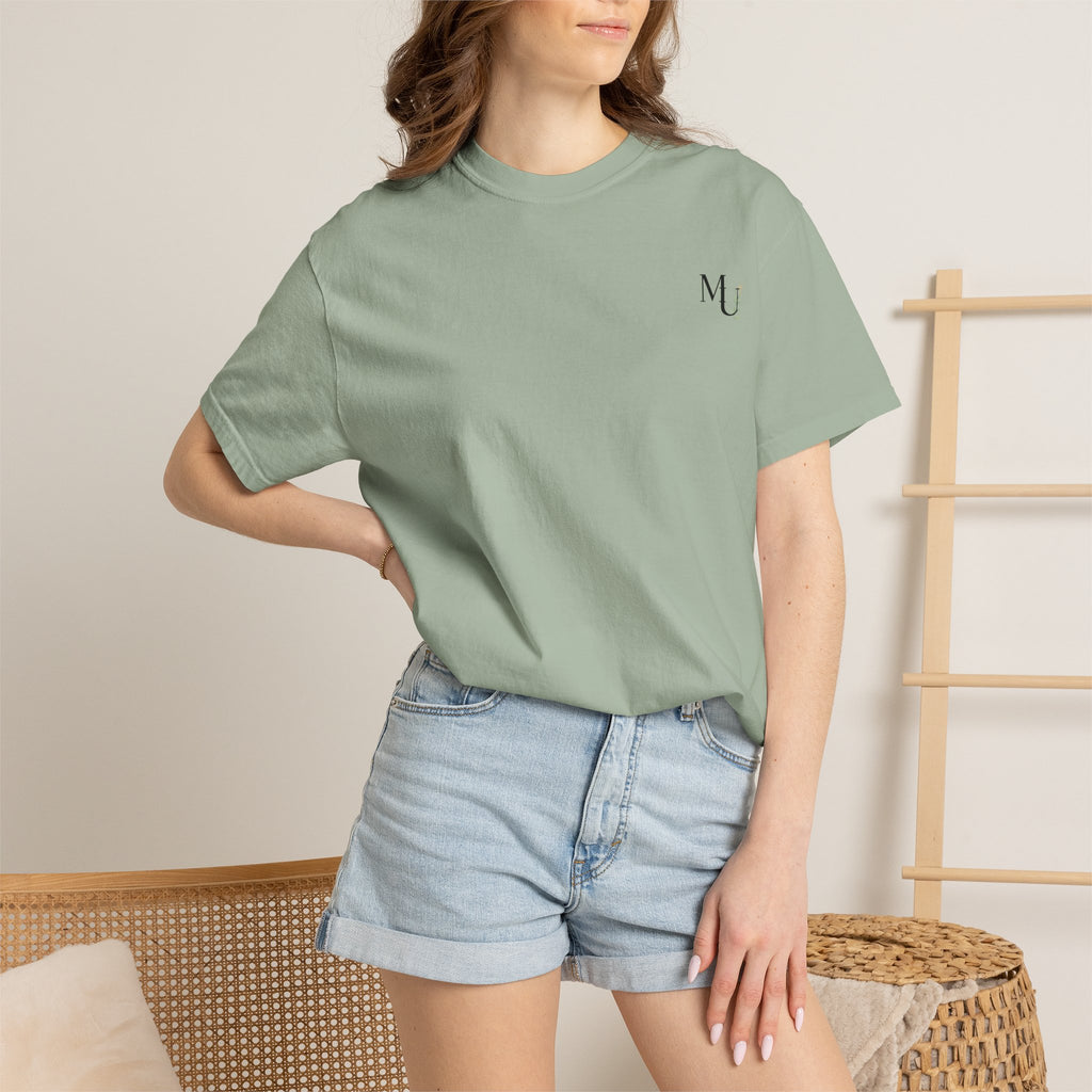 MU Brand Motto, Faith Through Trials Graphic T-Shirt in Comfort Colors