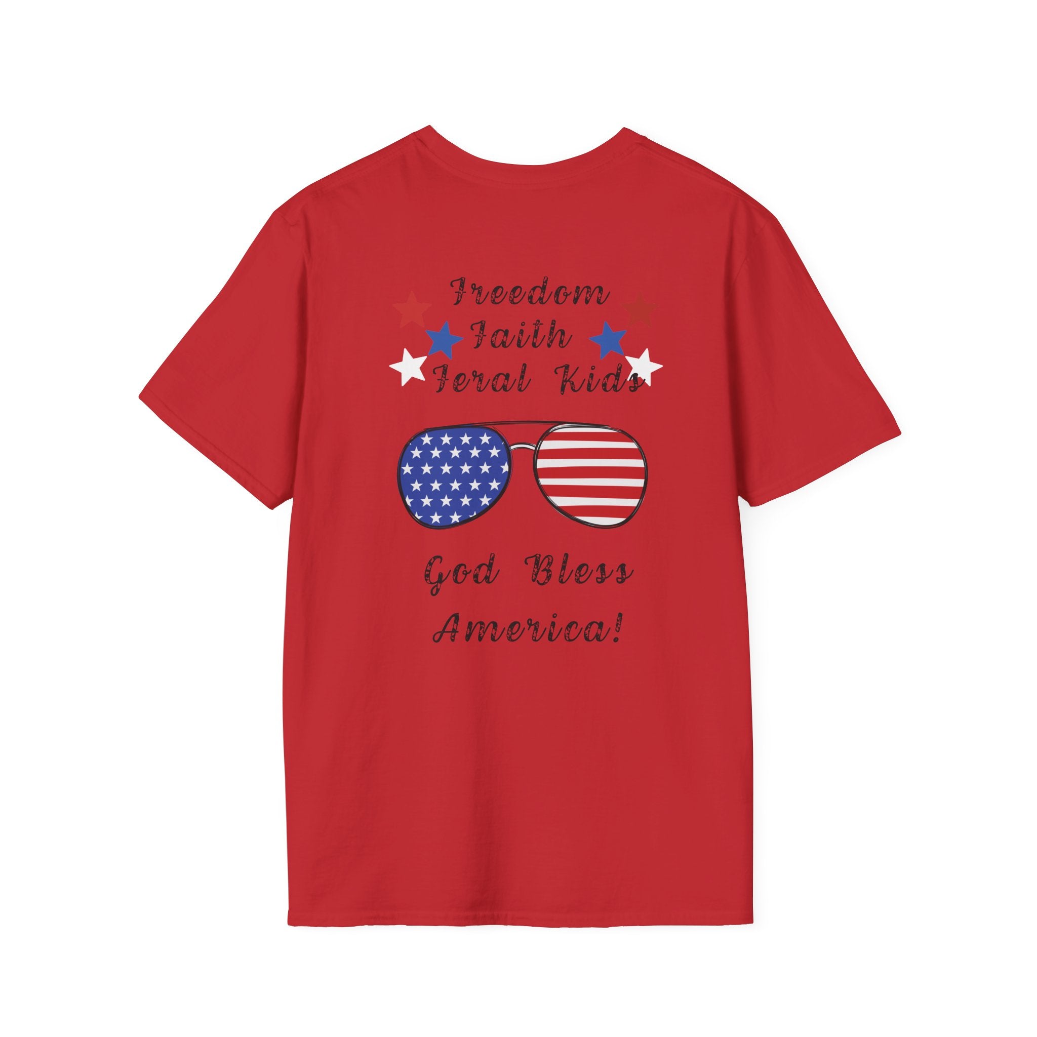Minimal MU Monogram T‑Shirt — Patriotic Shirt