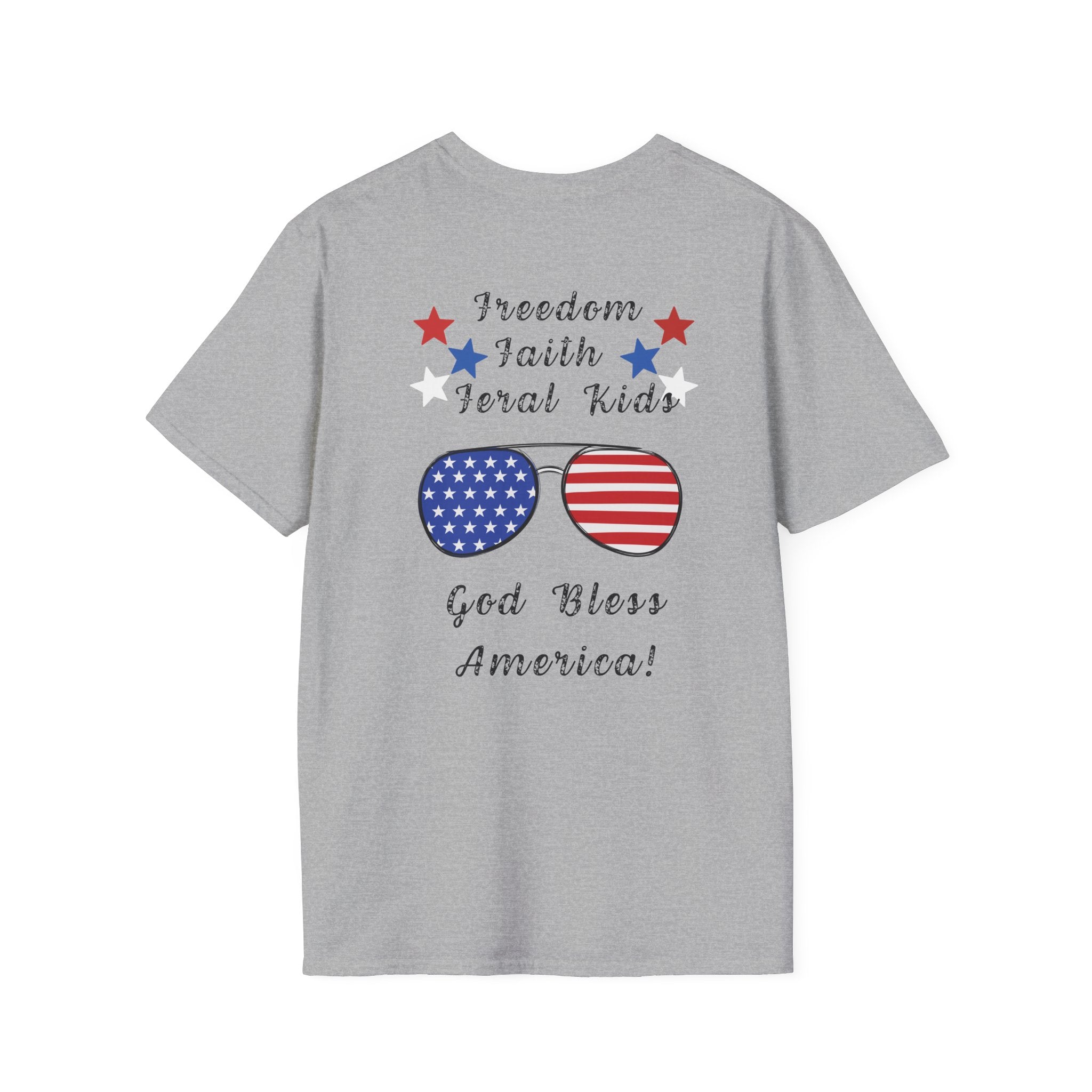 Minimal MU Monogram T‑Shirt — Patriotic Shirt