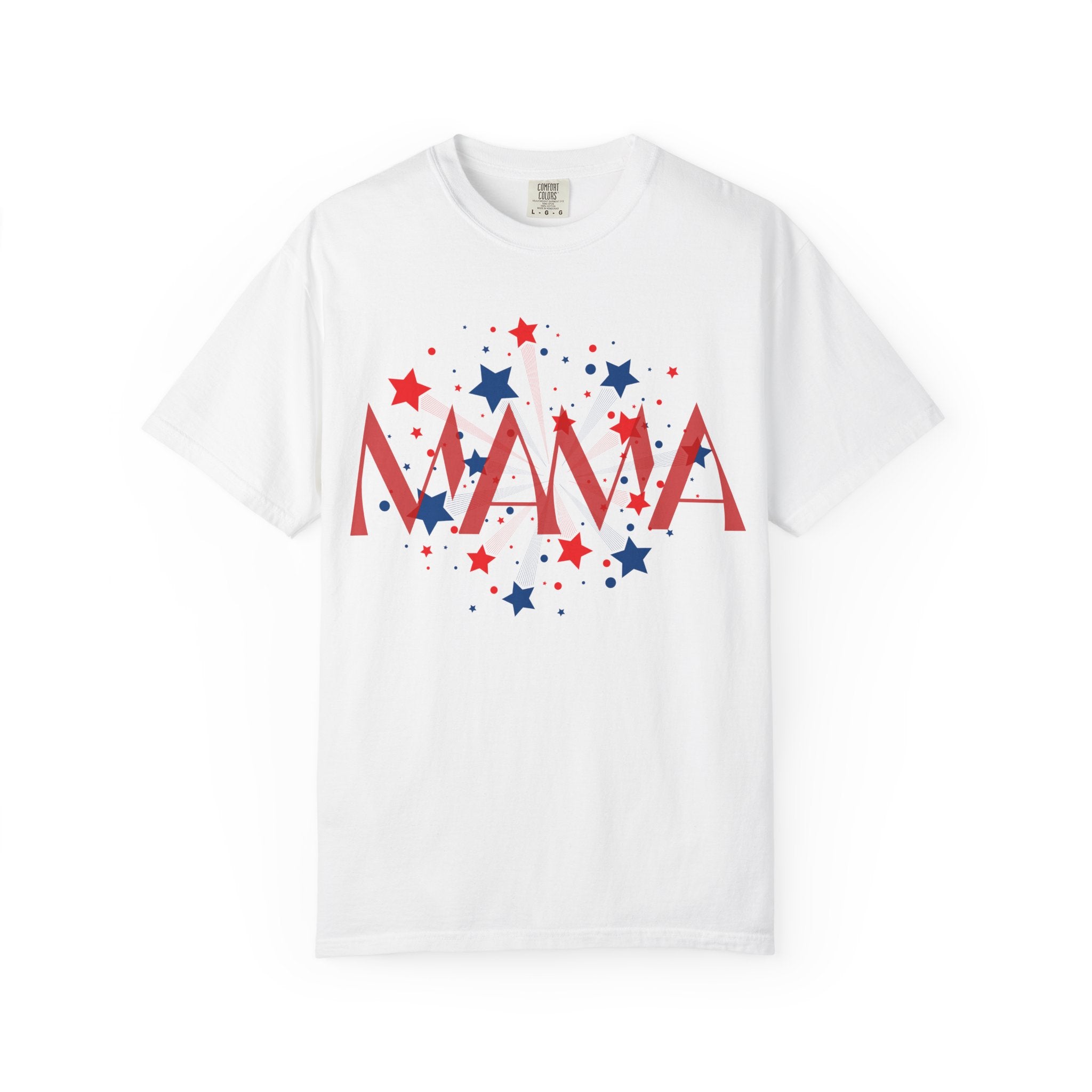 Mama Patriotic T-Shirt — Red White Blue Star Graphic